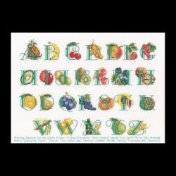 Borduurpakket Fruit Alfabet Thea Gouverneur 2090L