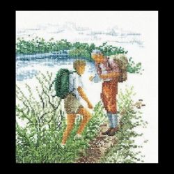 Borduurpakket Wandelen Thea Gouverneur 3057A