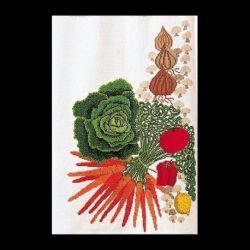 Borduurpakket Overhanddoek groente Thea Gouverneur 980A