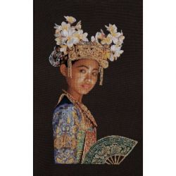 Borduurpakket Indonesische danseres Thea Gouverneur 597.05