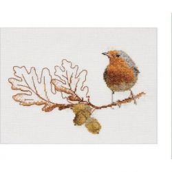 Borduurpakket Autumn Robin Thea Gouverneur 793A