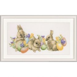 Borduurpakket Easter Bunnies Dutch Stitch Brothers 020L