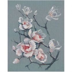 Borduurpakket Tender magnolia Oven S1560