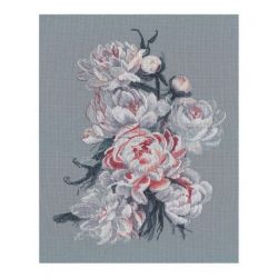 Borduurpakket Lacy peonies Oven S1574