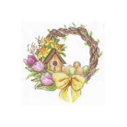 Borduurpakket Spring wreath Andriana SANV-36