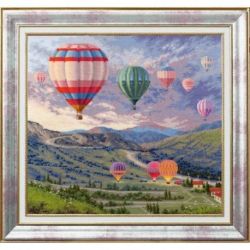 Borduurpakket Balloon festival Golden Fleece DL039