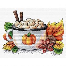 Borduurpakket Pumpkin latte MP-Studia SM-656