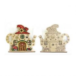 Borduurpakket Napkin holder-Fairy house MP-Studia SO-045