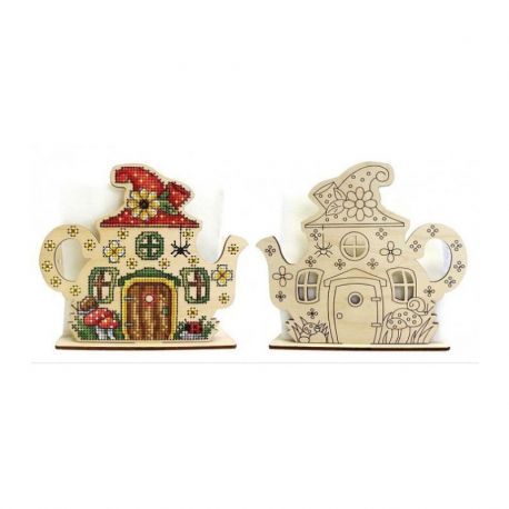 Borduurpakket Napkin holder-Fairy house MP-Studia SO-045
