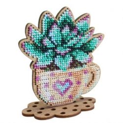 Kralenborduurpakket Romantic echeveria MP-Studia SO-076