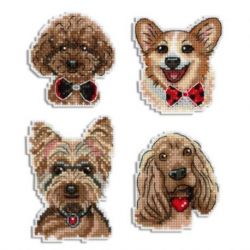 Borduurpakket Dogs-Magnets MP-Studia SR-825