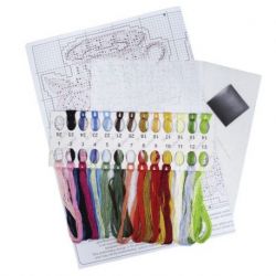 Borduurpakket Tea fantasy.Magnets MP-Studia SR-842