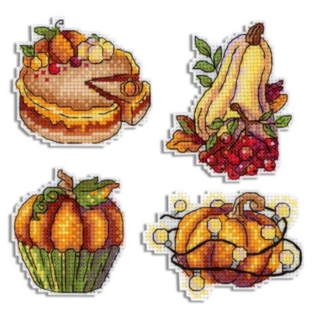 Borduurpakket Pumpkin platter-2 Magnet MP-Studia SR-854