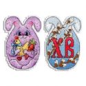 Borduurpakket Easter bunny with chicken MP-Studia SR-870