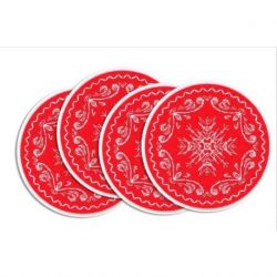 Borduurpakket on the felt Winter patterns-Set for serving glasses-set van 4 MP-Studia ST-1013