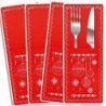 Borduurpakket Christmas patterns-Set for serving cutlery-set van 4 MP-Studia ST-1014