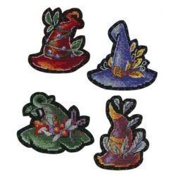 Borduurpakket on the felt Magic hats-Icons-Magnets MP-Studia ST-1024