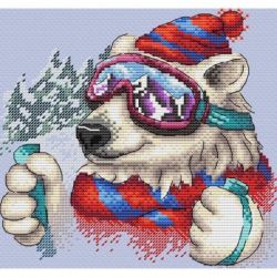 Borduurpakket Stylish skier MP-Studia SV-685