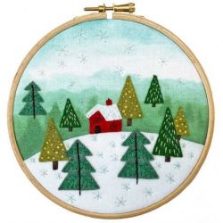 Vilt borduurpakket Bothy Designs-Cottage In The Woods-Bothy Threads efe02