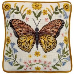 Petit Point borduurpakket Jade Mosinski-Botanical Butterfly Tapestry-Bothy Threads tap13