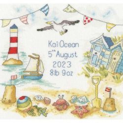 Borduurpakket geboorte Kate Garrett-My First Holiday-Bothy Threads xkg08
