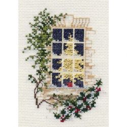 Kerstkaart Christmas window Bothy Threads DWCDX08