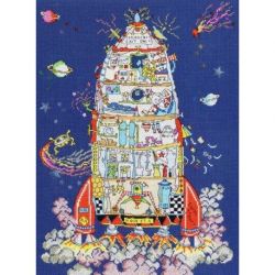 Borduurpakket Cut Thru-Rocket Bothy Threads-xct06