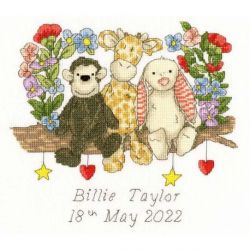 Borduurpakket geboortetegel Eleanor Teasdale-Sweet Friendships Bothy Threads-xete06