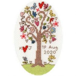 Kaartborduurpakket Kim Anderson-Sweet Tree Card Bothy Threads-xgc02