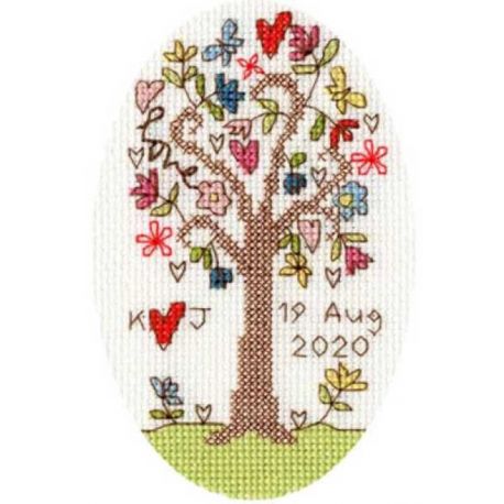 Kaartborduurpakket Kim Anderson-Sweet Tree Card Bothy Threads-xgc02