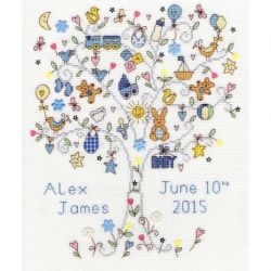 Borduurpakket Love-Love Baby Boy Bothy Threads-xka08