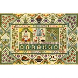 Borduurpakket Moira Blackburn-Peaceful Garden Bothy Threads-xs11