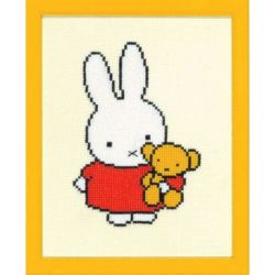 Borduurpakket Dick Bruna-Nijntje met beer PAKO 211.601