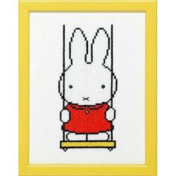 Borduurpakket Dick Bruna-Nijntje op schommel PAKO 211.605