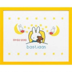 Borduurpakket Geboortetegel in bed PAKO 230.278