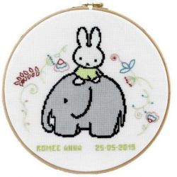 Borduurpakket Geboortetegel Nijntje PAKO 276.048