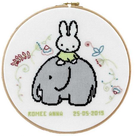 Borduurpakket Geboortetegel Nijntje PAKO 276.048