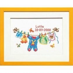 Borduurpakket Geboortetegel waslijn PAKO 225.298