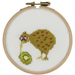 Borduurpakket grappige Kiwi PAKO 207.906