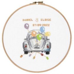 Borduurpakket huwelijkstegel kever PAKO 228.226