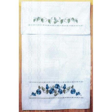 Borduurpakket Overhanddoek Blauwe winde PAKO 355.031