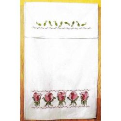 Borduurpakket Overhanddoek Tulpen PAKO 355.030