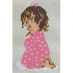 Borduurpakket voorbedrukt Biddende meisje PAKO 138.607