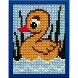 Borduurpakket voorbedrukt Eendje PAKO 027.049