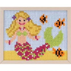 Borduurpakket voorbedrukt Zeemeermin PAKO 027.059