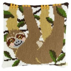 Borduurpakket wandhanger-kussen luiaard PAKO 005.501