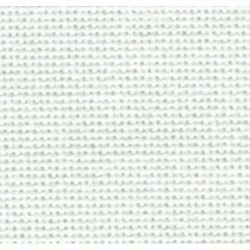 Handwerkstof schooldoek 10 draads wit.