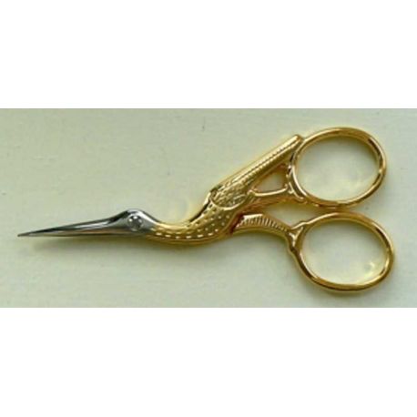 Ooievaarschaar verguld 3.5 Inch