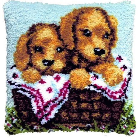 Smyrna-Knoopkussenpakket 2 Hondjes PAKO 013.300