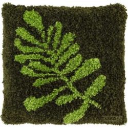 Smyrna-Knoopkussenpakket blad groen PAKO 013.329